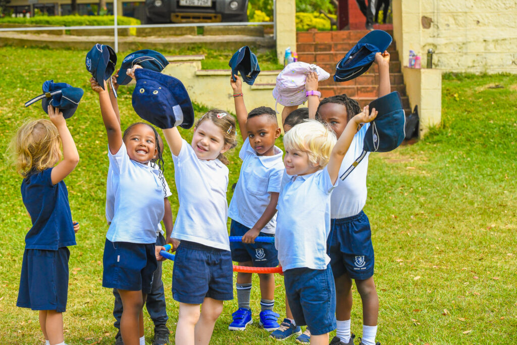 Peponi House Kabete Kindergarten children on the field